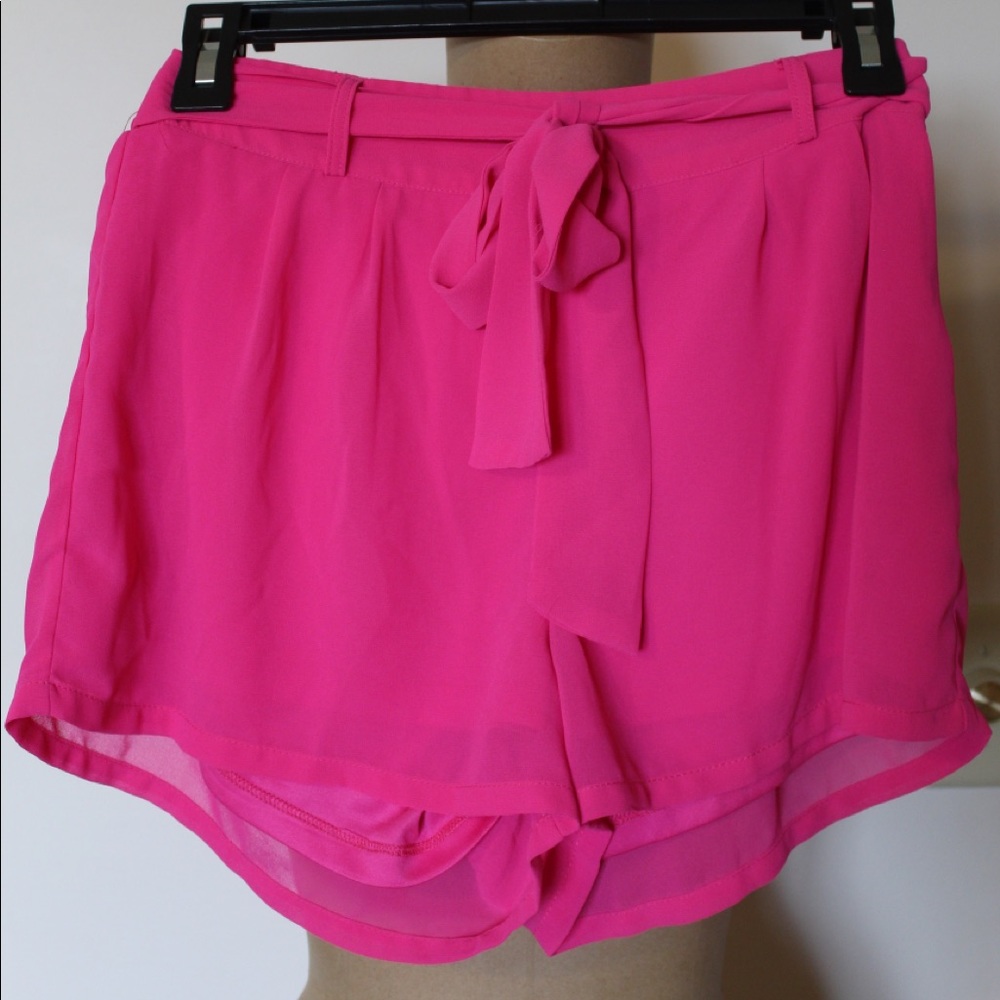 Hot Pink Flowy Shorts!